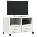 tv-bord 68x39x43,5 cm stål hvid