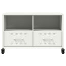 tv-bord 68x39x43,5 cm stål hvid