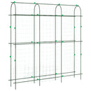 espalier til klatreplanter 181x31x182,5 cm U-ramme stål