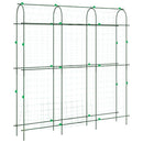 espalier til klatreplanter 181x31x182,5 cm U-ramme stål