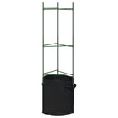 plantestativer med planteposer 2 stk. 116 cm stål og PP