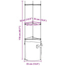 plantestativer med planteposer 2 stk. 116 cm stål og PP