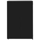 skraldespandsskjuler 69x79x117 cm 1 rum stål sort