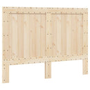 sengeramme med sengegavl 140x200 cm massivt fyrretræ hvid