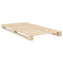 sengeramme med sengegavl 100x200 cm massivt fyrretræ