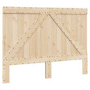 sengeramme med sengegavl 140x200 cm massivt fyrretræ hvid