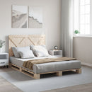 sengeramme med sengegavl 160x200 cm massivt fyrretræ