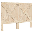 sengeramme med sengegavl 140x200 cm massivt fyrretræ hvid