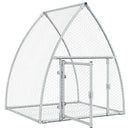 kaninbur 105x100x120 cm galvaniseret stål sølvfarvet