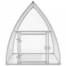 kaninbur 105x100x120 cm galvaniseret stål sølvfarvet
