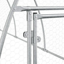 kaninbur 105x300x120 cm galvaniseret stål sølvfarvet