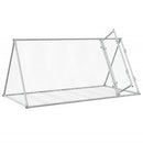 kaninbur 200x105x91 cm galvaniseret stål sølvfarvet