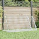 kaninbur 200x105x91 cm galvaniseret stål sølvfarvet