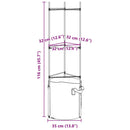 espalierer med planteposer 4 stk. 116 cm stål og PP