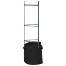 espalierer med planteposer 6 stk. 116 cm stål og PP