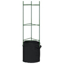 espalierer med planteposer 8 stk. 116 cm stål og PP
