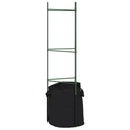 espalierer med planteposer 8 stk. 116 cm stål og PP