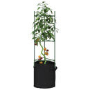 espalierer med planteposer 8 stk. 116 cm stål og PP