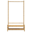 tøjstativ med hylder 103x40x183 cm bambus