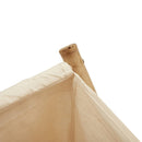 vasketøjskurv 41,5x36x63,5 cm bambus cremehvid