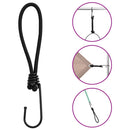 elastiksnore med kroge 25 stk. 17 cm
