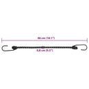 elastiksnore 25 stk. med refleksstriber og kroge 46 cm