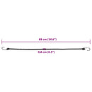 elastiksnore 50 stk. med refleksstriber og kroge 88 cm