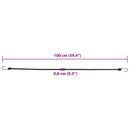elastiksnore 50 stk. med refleksstriber og kroge 100 cm