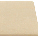 Væghovedgærde 12 stk. 30 x 15 cm Creme Stof
