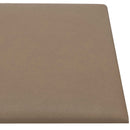 Væghovedgærde 12 stk. 30 x 15 cm Cappuccino Stof