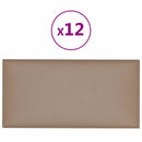 Væghovedgærde 12 stk. 30 x 15 cm Cappuccino Stof