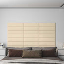 Væghovedgærde 12 stk. 60 x 15 cm Creme Stof