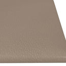 Væghovedgærde 12 stk. 60 x 15 cm Cappuccino Stof