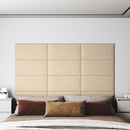 Væghovedgærde 12 stk. 60 x 30 cm Creme Stof