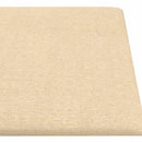 Væghovedgærde 12 stk. 90 x 15 cm Creme Stof