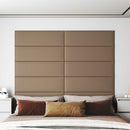 Væghovedgærde 12 stk. 90 x 30 cm Cappuccino Stof