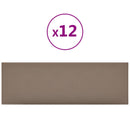 Væghovedgærde 12 stk. 90 x 30 cm Cappuccino Stof