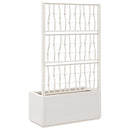 plantekasse med espalier 80x36x140 cm PP hvid