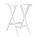 sidebord foldbart massivt poppeltræ hvid
