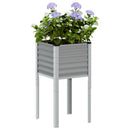 plantekasse 45x45x88 cm stål grå