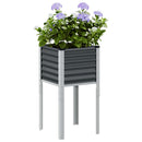 haveplantekasse antracit 45x45x88 cm stål