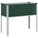 haveplantekasse grøn 100x45x90 cm stål