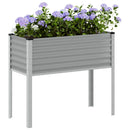 plantekasse 100x45x90 cm stål grå