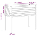 havekrukke brun 100x45x90 cm stål