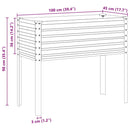 havekrukke antracit 100x45x90 cm stål