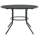 terrassebord Ø110x72,5 cm pulverlakeret stål antracitgrå