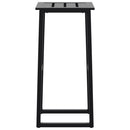 barstole 2 stk. 38x38x80 cm pulverlakeret stål sort