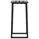 barstole 4 stk. 38x38x80 cm pulverlakeret stål sort