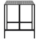 barbord 100x100x110 cm pulverlakeret stål sort