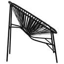 havestolssæt 3 stk. polyrattan sort